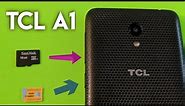 TCL A1 How insert and remove SIM card / SD card