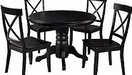 Classic Black 5 Piece 42" Round Dining Set by Home Styles