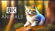 Animals in 8K ULTRA HD - High Resolution 8K Video (60 FPS)