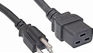 Cablelera North American Power Cord Extension, NEMA 5-15P to C19, 8', 14 AWG, 15A, 125V (ZWACPFAC-08)