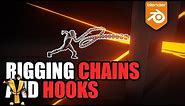 Rigging chains and Scoprion's hook in Blender