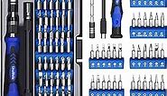 UnaMela Electronics Precision Screwdriver Set: 61 in 1 Small Magnetic Repair Tool Kit Mini Screw Driver with Case for Computer, Laptop, PC, Camera, iPhone, Tablet, Xbox, PS4 Controller, Glasses