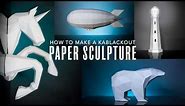 KaBlackout Papercrafts : How To Make 3D Low Poly Paper Sculptures
