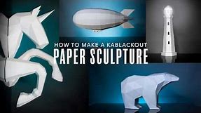 KaBlackout Papercrafts : How To Make 3D Low Poly Paper Sculptures