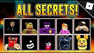 How to unlock ALL OF THE SECRET CHARACTERS & BADGES in AFTONS FAMILY DINER (UPDATED!) | Roblox