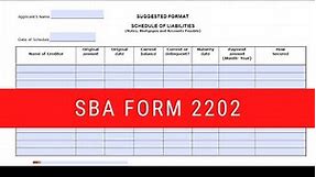 How To Complete SBA Form 2202 - Quick & Easy