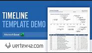 Excel Timeline Template Demo