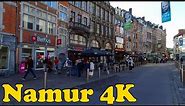 Namur, Belgium Walking tour [4K]. Capital of Wallonia.