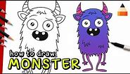 Cute Monster Drawings | Easy Monster Drawings | Cute Drawings For Kids