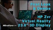 HP Zvr 3D Virtual Reality zSpace Monitor First Look and Hands-On Demos