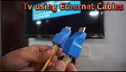 How to connect TV & Setup Box using Ethernet Cable || HDMI to Ethernet Adapter