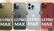iPhone 14 Pro Max Vs 13 Pro Max Vs 12 Pro Max Vs 11 Pro Max - What's the difference!!?
