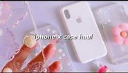 unboxing accessories for my iphone x 🌸 shopee case haul + pop sockets 🦋 pt. 2 // kym