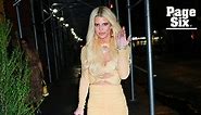 Jessica Simpson flaunts fit figure in yellow cutout mini in NYC