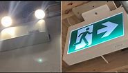 Exit sign/emergency light battery test
