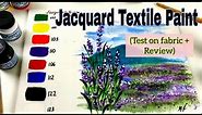 Jacquard Textile Colors Paint SWATCHES & EXPLANATION