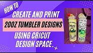 How To Create 20oz Tumbler Design In Cricut Design Space.