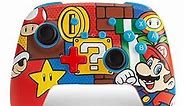 PowerA Enhanced Wireless Nintendo Switch Controller - Mario Pop, Rechargeable Switch Pro Controller, Immersive Motion Control and Advanced Gaming Buttons, Officially Licensed by Nintendo