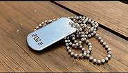 Make and engrave your own Military Dog tags - The easy way