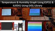 Using LVGL to Display Temperature & Humidity Graph using ESP32 & ILI9341 #esp32 #arduino #lvgl