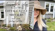 DIY Cottage Style Shutters - Choosing a Color!