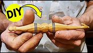 How to make wooden Crochet HOOK a perfectly form . DIY