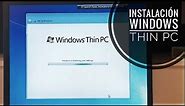 Instalación de Windows Thin PC, el Windows 7 ligero, en un PC retro Dell Inspiron 2200, paso a paso