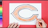 How to draw Chicago Bears Logo (NFL Team)