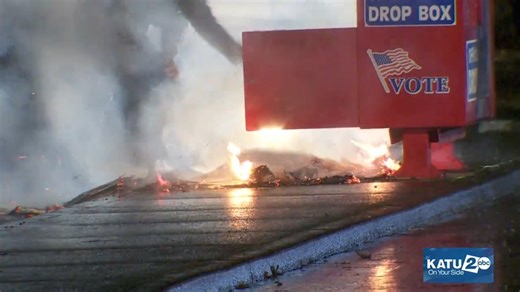 BREAKING: Ballot drop box in Clark County, Washington, lit on fire. Hundreds of ballots were reportedly inside at the time. | MRCTV