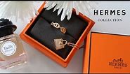 Hermes Fine Jewelry Collection |Rose gold bracelet, Kelly Necklace, Ring, Earrings|