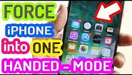 How To FORCE iPhone 7,6S,6 into One-Handed Mode PERMANENTLY ! SECRET FEATURE