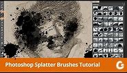 Photoshop Splatter Brushes Tutorial and a Free Brush Download