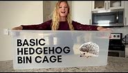 Setting Up A Basic / Budget Friendly Hedgehog Cage