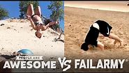 Beach Backflips, Squad Tricks & More | People Are Awesome vs. FailArmy
