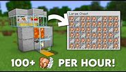 Minecraft Easy Chicken Farm Tutorial - 100+ Per Hour