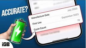 How to Check Battery Cycle Count on Any iPhone 📱🔋