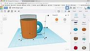 How to create a simple coffee mug in Tinkercad