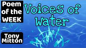 VOICES OF WATER by Tony Mitton | POEM OF THE WEEK Read by Miss Ellis #poemoftheweek