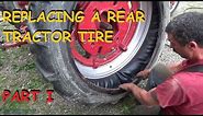 Replacing A Rear Tractor Tire - Rim Removal