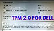 How to enable tpm 2.0 in bios dell | Works For All Dell Desktop & Laptop
