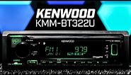 Kenwood KMM-BT322U - Single DIN Bluetooth - No Disc Slot