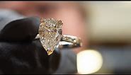 2.38ct Pear Shaped Diamond Ring | Goldsmith's Workshop Secrets