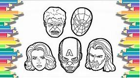 Coloring Avenger Superhero faces | [NCS Release]