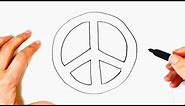 How to draw Peace Symbol | Peace Symbol Easy Draw Tutorial