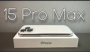 iPhone 15 Pro Max White Titanium - Unboxing, Comparison & First Impressions!
