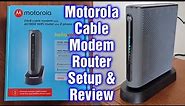 Motorola Cable Modem Router MT7711 Setup & Review