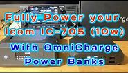Powering The Icom IC-705 with Omnicharge Powerbank