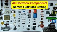 All electronic components names, functions, testing, pictures and symbols - smd components