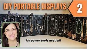 How to Create 2 Portable Pegboard Displays from the Hardware Store for Home Parties & Vendor Events