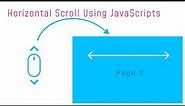 Horizontal Scroll Using JavaScript